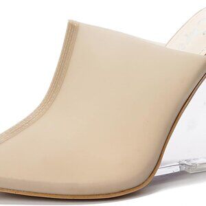 Women’s Wedge Heels Polyurethane 4-Inch Clear Non-Slip Dress Casual